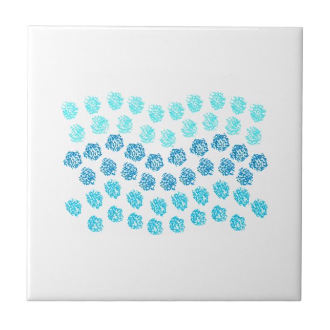 Blått Vinkarare smått keramiskt plattor Kakelplatta (Framsidan)