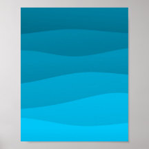 Blått vinkart Poster