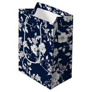 Blått Vintage Blommönster (12)