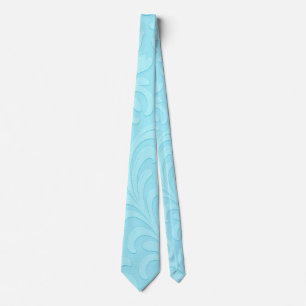blått vintage-mönster slips