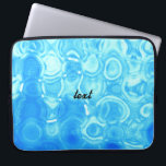 Blått Vintage Retro Glamor Mode Circle Art Laptop Sleeve<br><div class="desc">Blått Vintage Retro Glamor Mode Circle Art</div>
