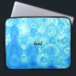 Blått Vintage Retro Glamor Mode Circle Art Laptop Sleeve<br><div class="desc">Blått Vintage Retro Glamor Mode Circle Art</div>