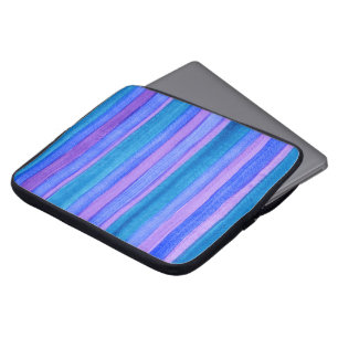 Blått, violett, skalmålat Rand Laptop sleeve