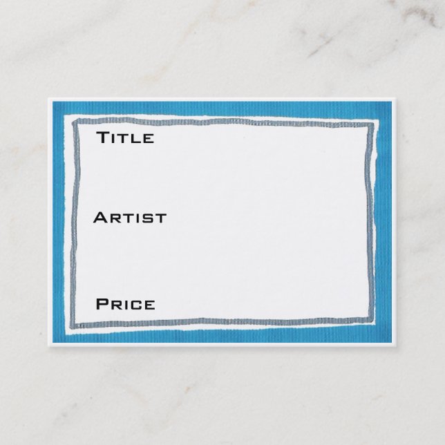 Blått Visitkort (Framsida)