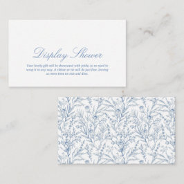 Blått Visning för elegant-hölje Tilläggskort