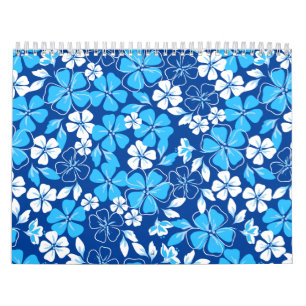 Blått- & vitblommor kalender