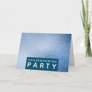 Blått- & vitSpeck, inflyttnings- partyinbjudan Inbjudan