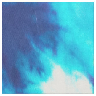 Blått- & vitTie-Färg Tyg