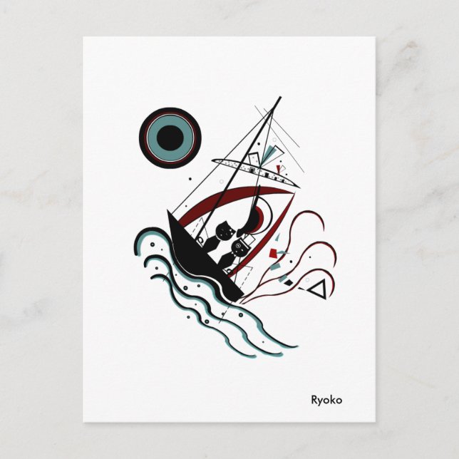 Blått vykort (Framsida)