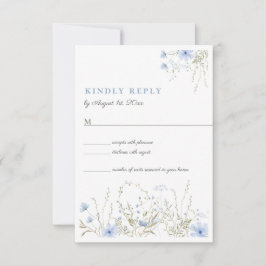 Blått Wildblomme Periwinkle-Bröllop OSA