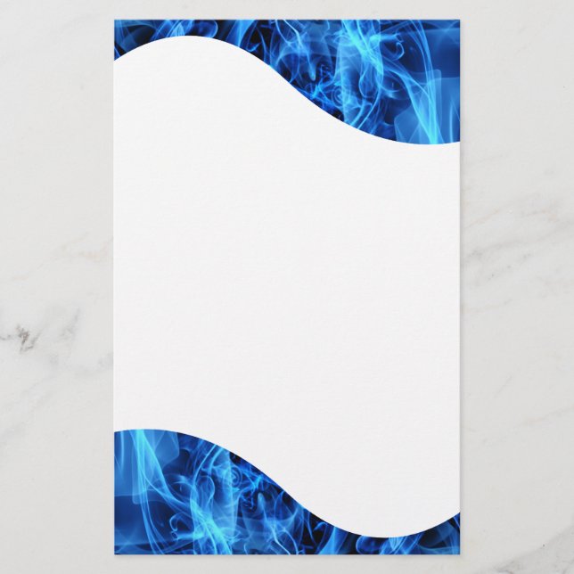 Blåttabstrakt Brevpapper (Framsida)