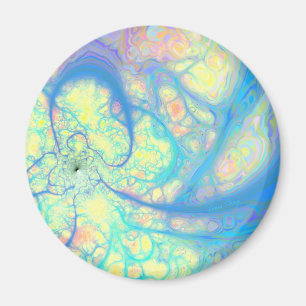 Blåttängel - kosmisk Azure & citron Magnet