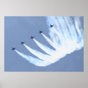 Blåttänglar FA-18 Poster