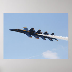 Blåttänglar FA-18 Poster
