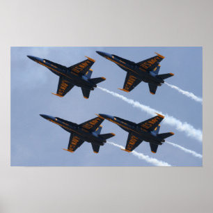 Blåttänglar FA-18 Poster