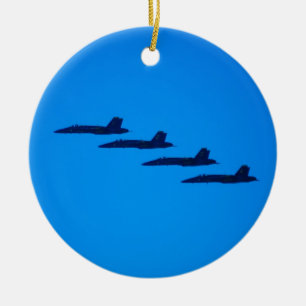 Blåttänglarjet Julgransprydnad Keramik