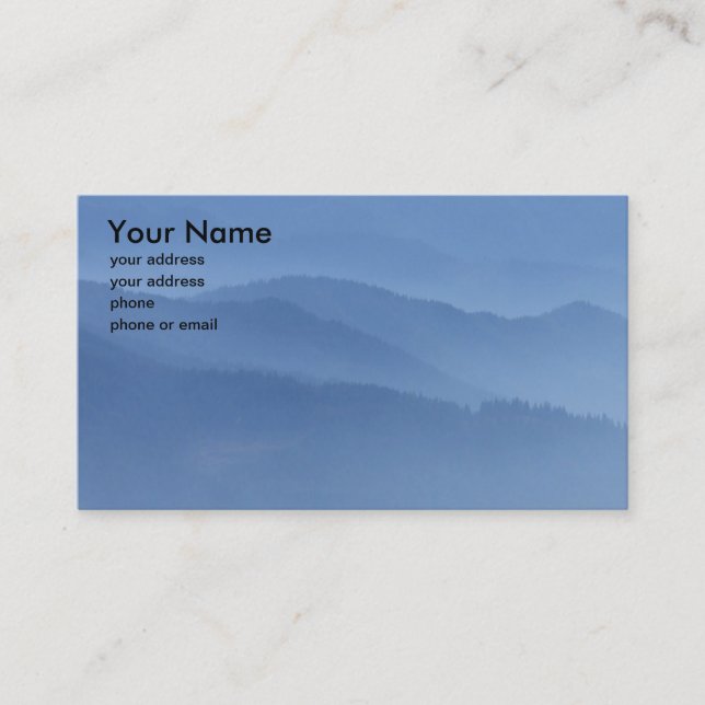 BLÅTTBACKAR #1 VISITKORT (Framsida)