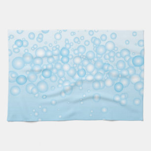 Blåttbadet bubblar kökshandduk