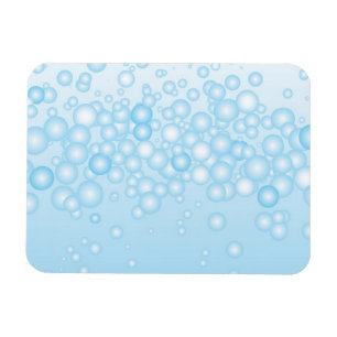 Blåttbadet bubblar magnet