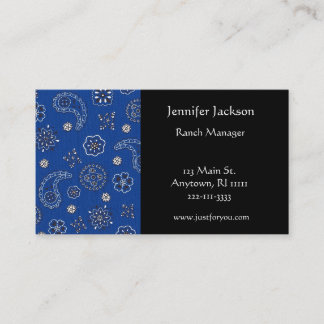 BlåttBandanavisitkortar Visitkort