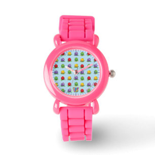 Blåttbärmönster Armbandsur