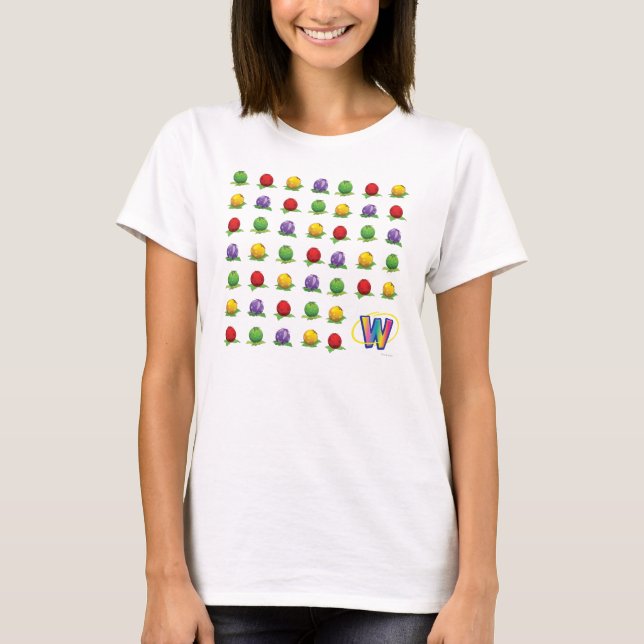 Blåttbärmönster Tee (Framsida)