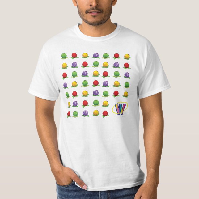 Blåttbärmönster Tee Shirt (Framsida)