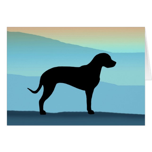 Blåttberg Catahoula Hälsningskort (Framsidan Horizontal)