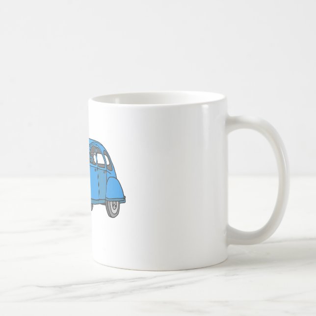 Blåttbil (2CV) Kaffemugg (Höger)