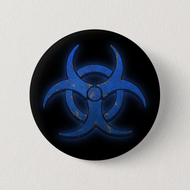 BlåttBiohazard Knapp (Framsida)