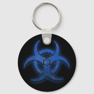 BlåttBiohazard Nyckelring