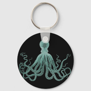 Blåttbläckfisk Keychain Nyckelring