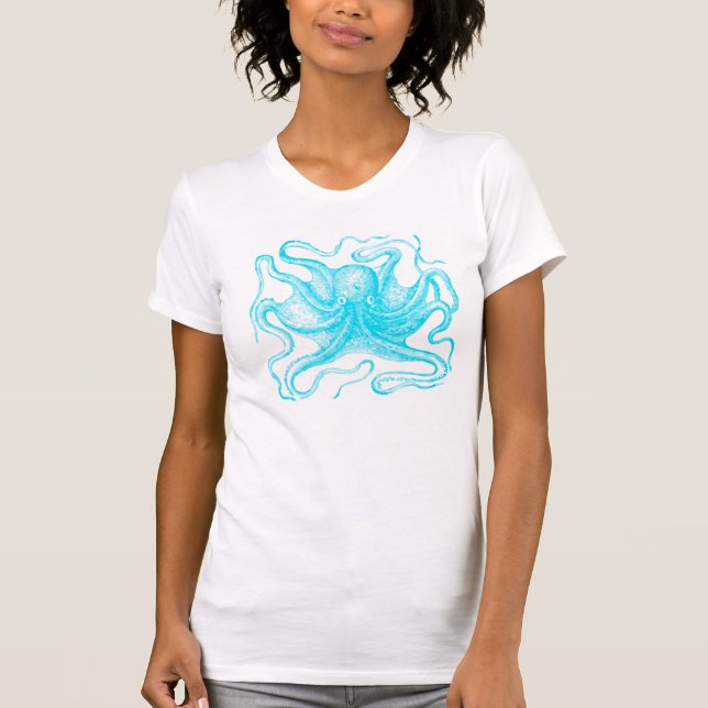 Blåttbläckfisk T-shirt (Framsida)