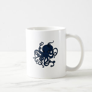 Blåttbläckfiskanpassad design kaffemugg