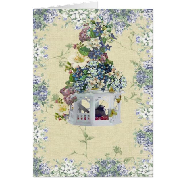 BlåttblommaBirdhouse OBS Kort (Framsidan)