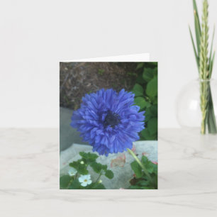 Blåttblommanotecard Kort