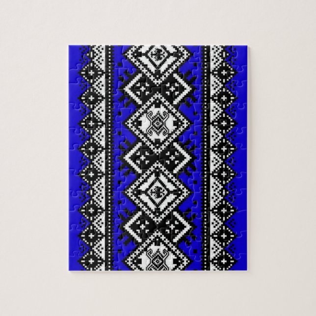 Blåttbroderi Pussel (Vertikal)