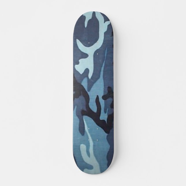 BlåttCamo Skateboard (Framsida)