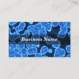 Blåttceller på svart bakgrund visitkort