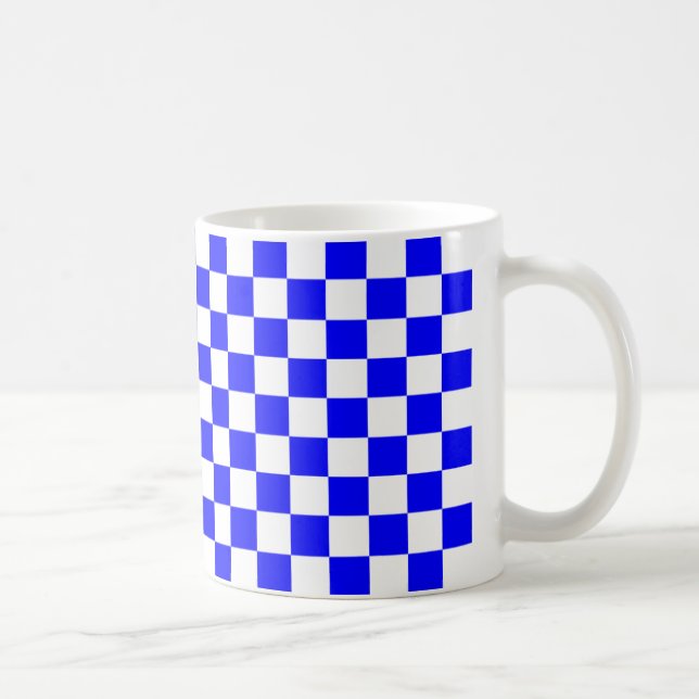 Blåttcheckers Kaffemugg (Höger)