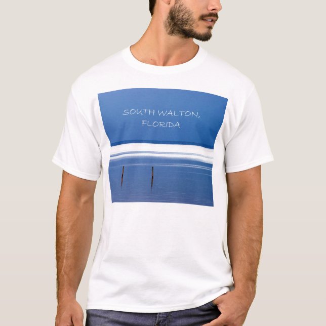 BlåttChoctawhatchee fjärd i södra Walton, Florida Tee (Framsida)