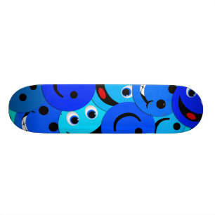 BLÅTTCOLLAGESKATEBOARD SKATEBOARD BRÄDA 21,5 CM