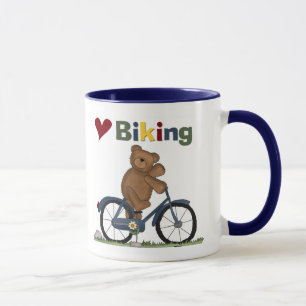Blåttcykeln älskar jag att cykla Tshirts och gå Mugg