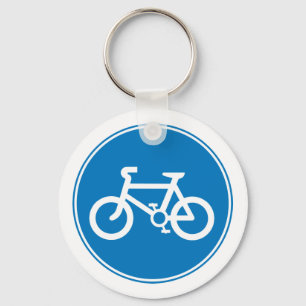 Blåttcykelnyckelring Nyckelring