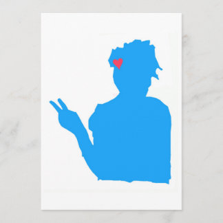 Blåttdaminbjudan Inbjudningar