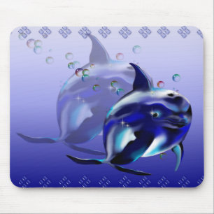 Blåttdelfin Mousepad Musmatta