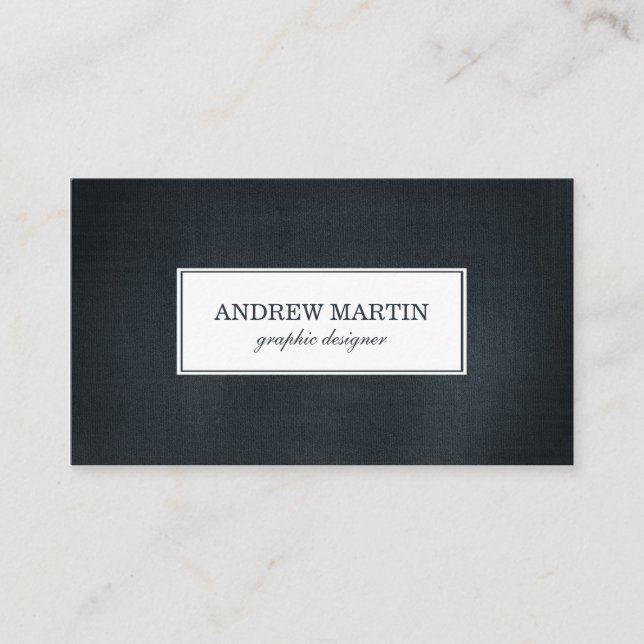 BlåttDenimprofessionell Visitkort (Framsida)