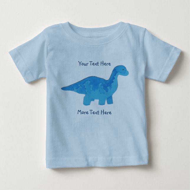 BlåttDinosaurskjorta Tröja (Framsida)