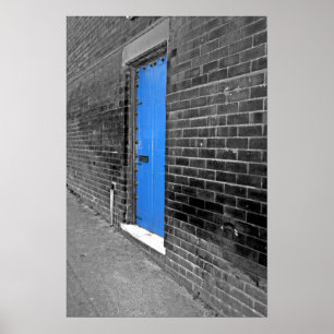 Blåttdörr Poster