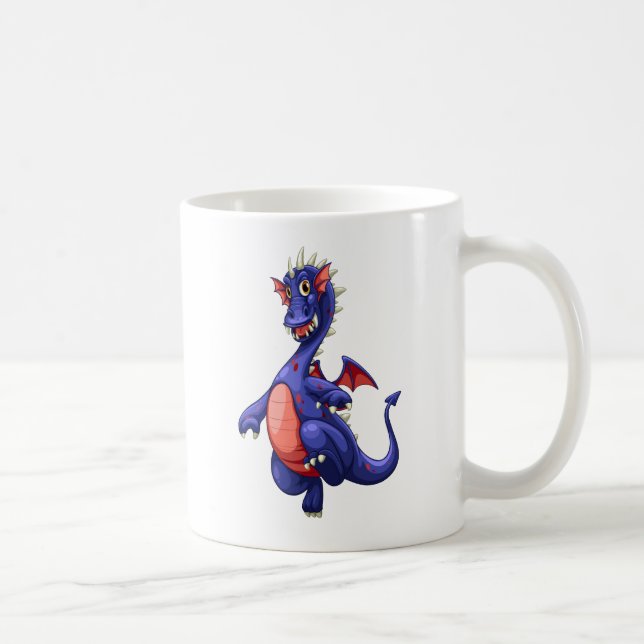 Blåttdrake Kaffemugg (Höger)